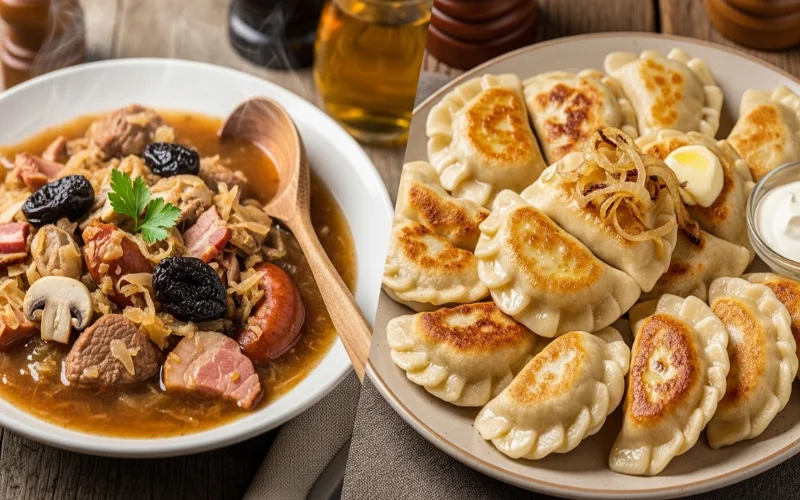 Explain the debate about Poland’s national dish and introduce the two most famous contenders.