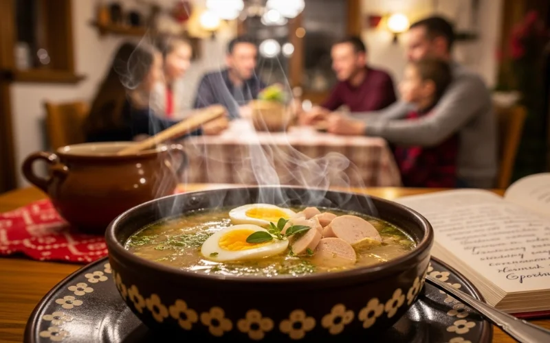 Explain the importance of soup in Polish food culture and why many traditional meals begin with soup.